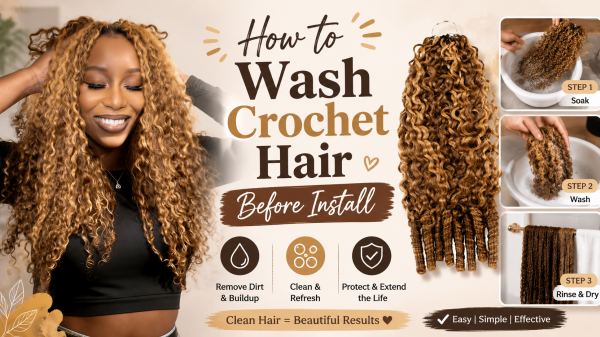 How to Wash Crochet Hair Before Install