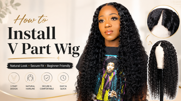 How to Install V Part Wig