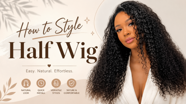 How to Style Half Wig