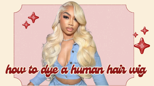 how to dye a human hair wig