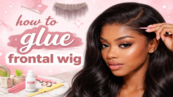 how to glue frontal wig