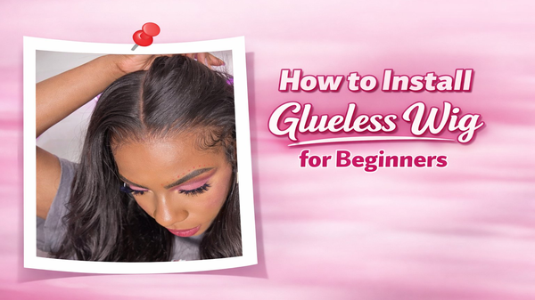 how to install glueless wig for beginners