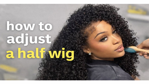 how to adjust a half wig