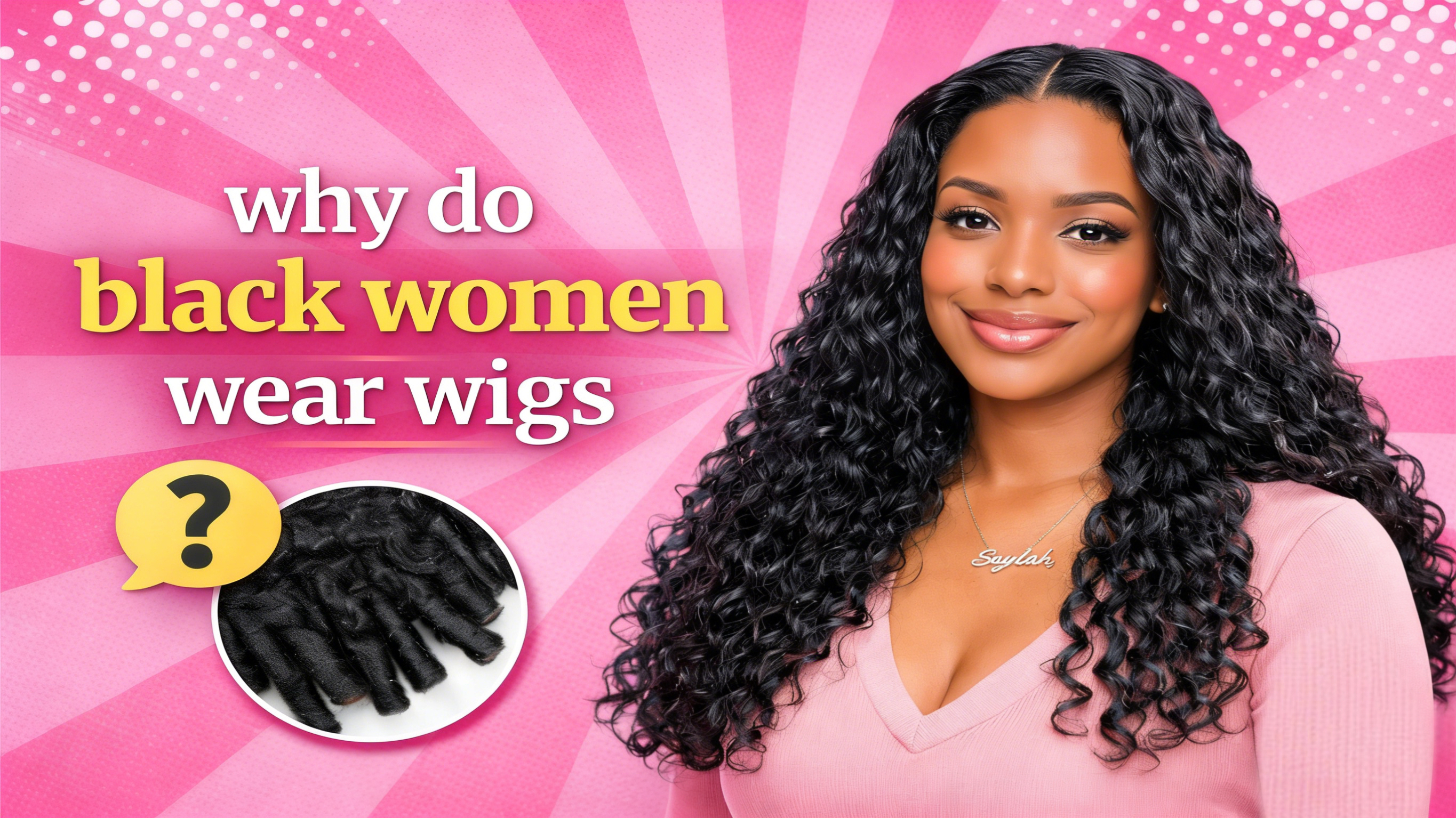 why do black women wear wigs