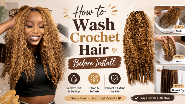 How to Wash Crochet Hair Before Install