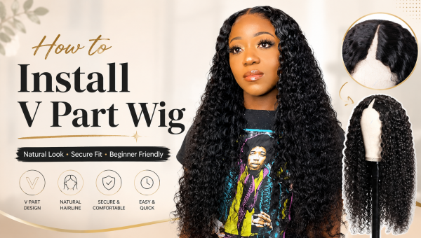 How to Install V Part Wig