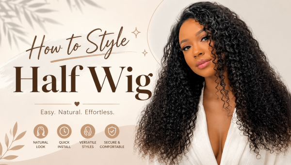 How to Style Half Wig