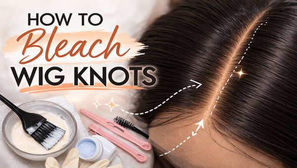 how to bleach wig knots
