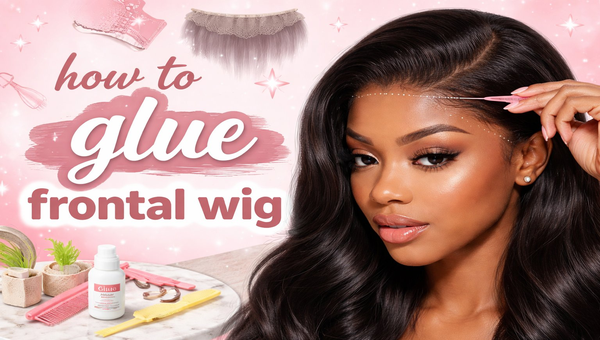 how to glue frontal wig