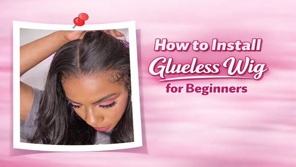 how to install glueless wig for beginners